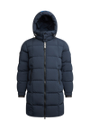EZ Boxed Long Down Puffer Coat Matt Ink