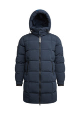 EZ Boxed Long Down Puffer Coat Matt Ink