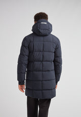 EZ Boxed Long Down Puffer Coat Matt Ink