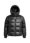 EZ Boxed Puffer Racer Jacket Lux Black
