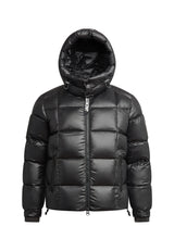 EZ Boxed Puffer Racer Jacket Lux