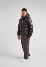 EZ Boxed Puffer Racer Jacket Lux
