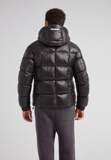 EZ Boxed Puffer Racer Jacket Lux