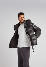 EZ Boxed Puffer Racer Jacket Lux