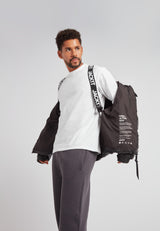 EZ Boxed Puffer Racer Jacket Lux