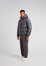 EZ Boxed Puffer Racer Jacket Lux