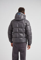 EZ Boxed Puffer Racer Jacket Lux