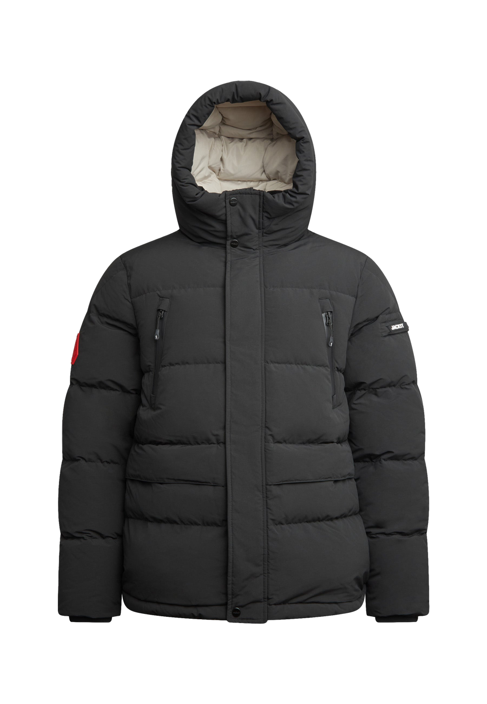 EZ Frontier Prime Down Puffer Jacket Matt Black | JACK1T