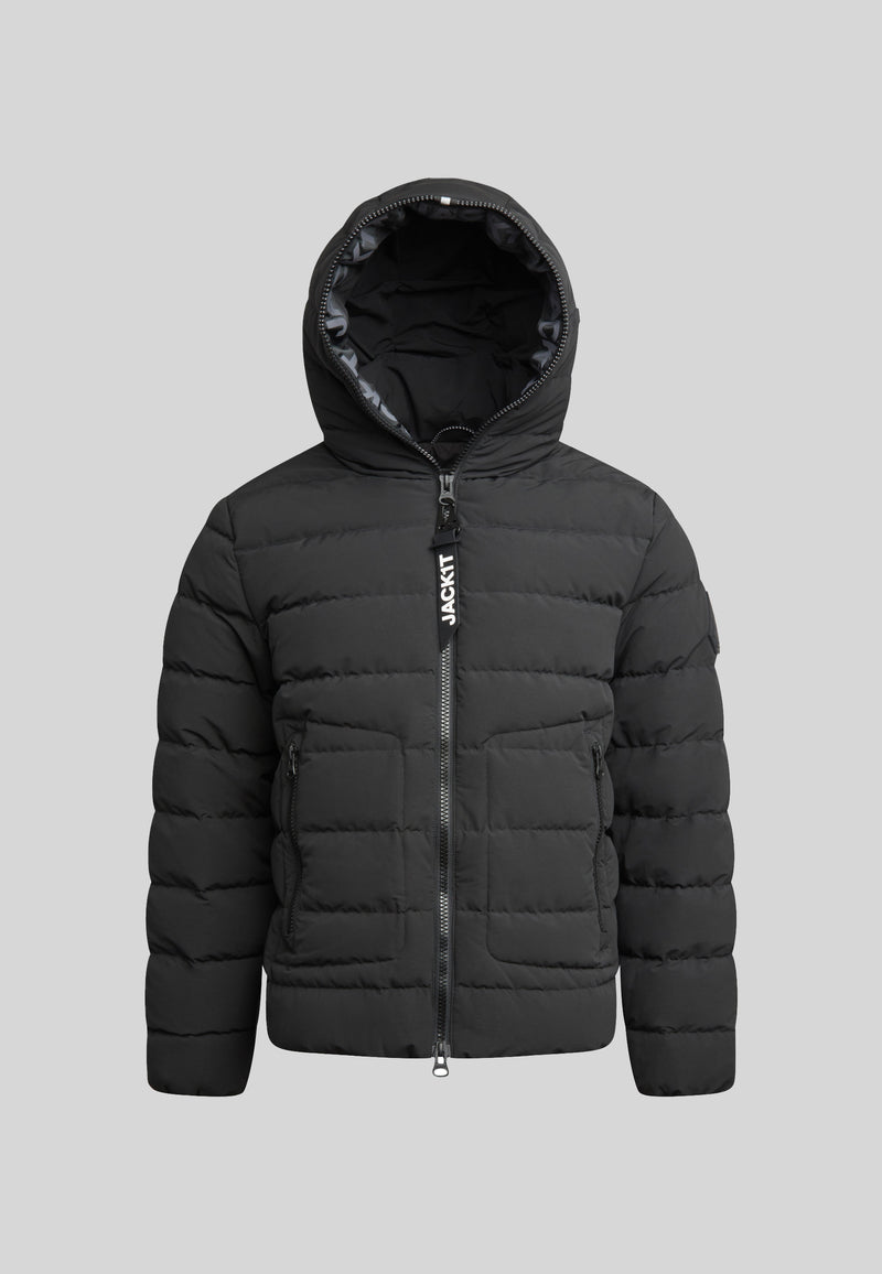 R4D Tramline Puffer Racer Jacket Matt Black