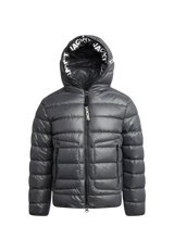 R4D Tramline Puffer Racer Jacket Lux Graphite flat lay swatch