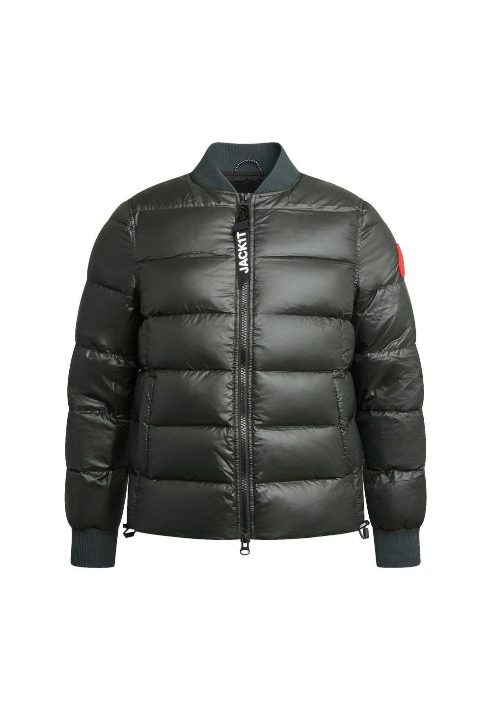 Vortex Olive Bomber Jacket flat lay swatch