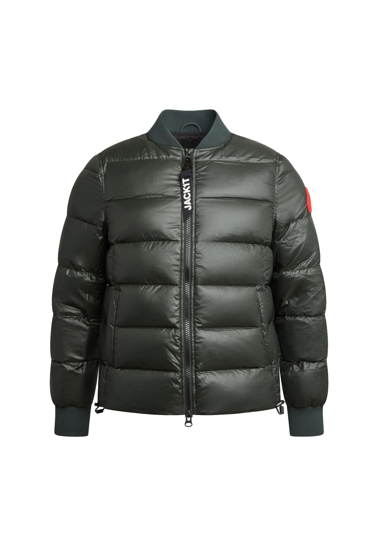 Vortex Olive Bomber Jacket flat lay swatch