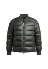 Vortex Olive Bomber Jacket flat lay swatch