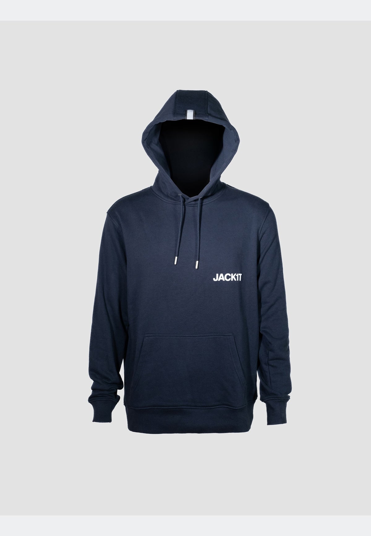 Navy hoodie featuring a classic hooded silhouette and refined detailing for relaxed everyday wear.