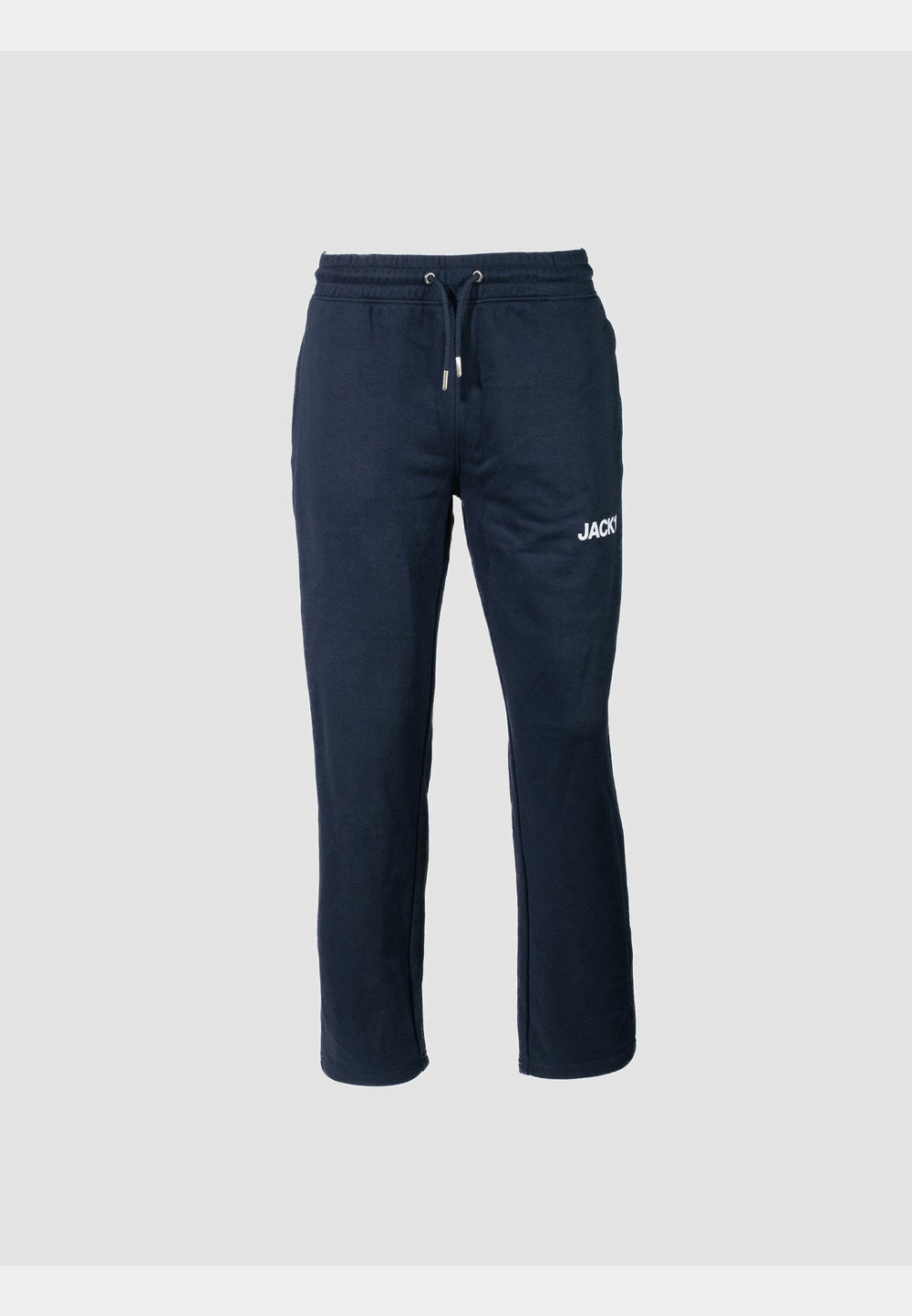 Navy joggers with elasticated waistband and side pockets for a relaxed everyday look.