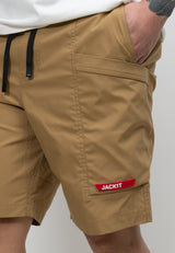 Lightweight men's sand summer shorts with elastic waist and relaxed fit, ideal for warm-weather comfort.