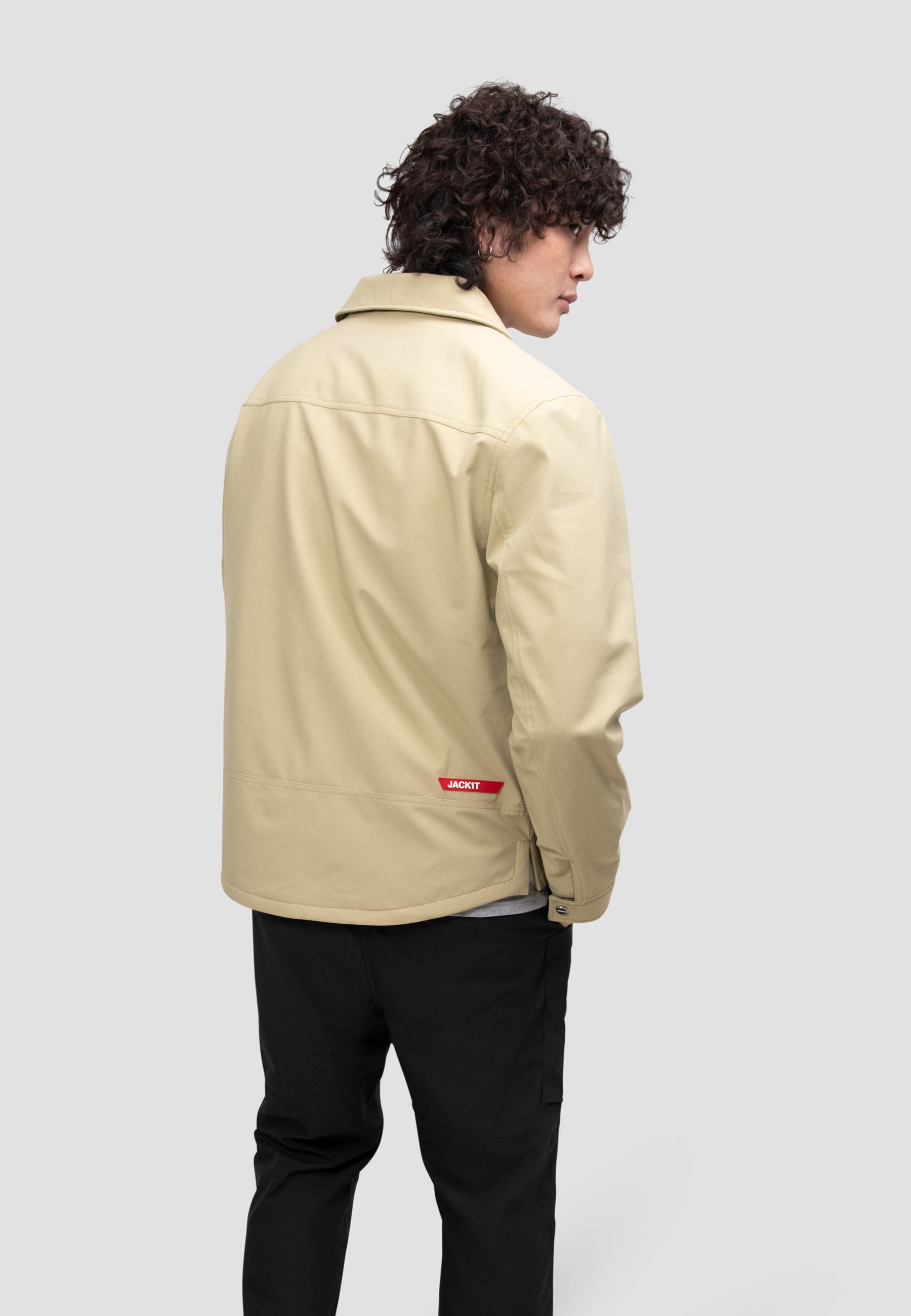 Mens Sand Shirt Jacket - Eden Shirt Jacket | JACK1T