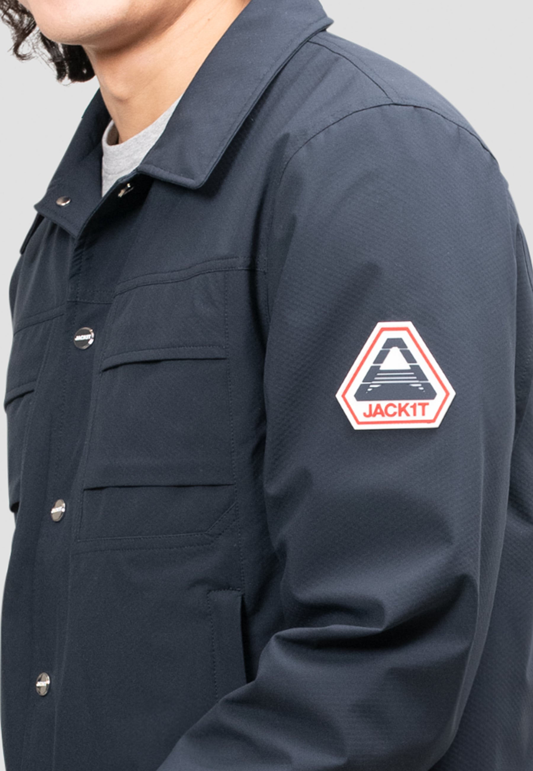 Mens Navy Shirt Jacket - Eden Shirt Jacket | JACK1T