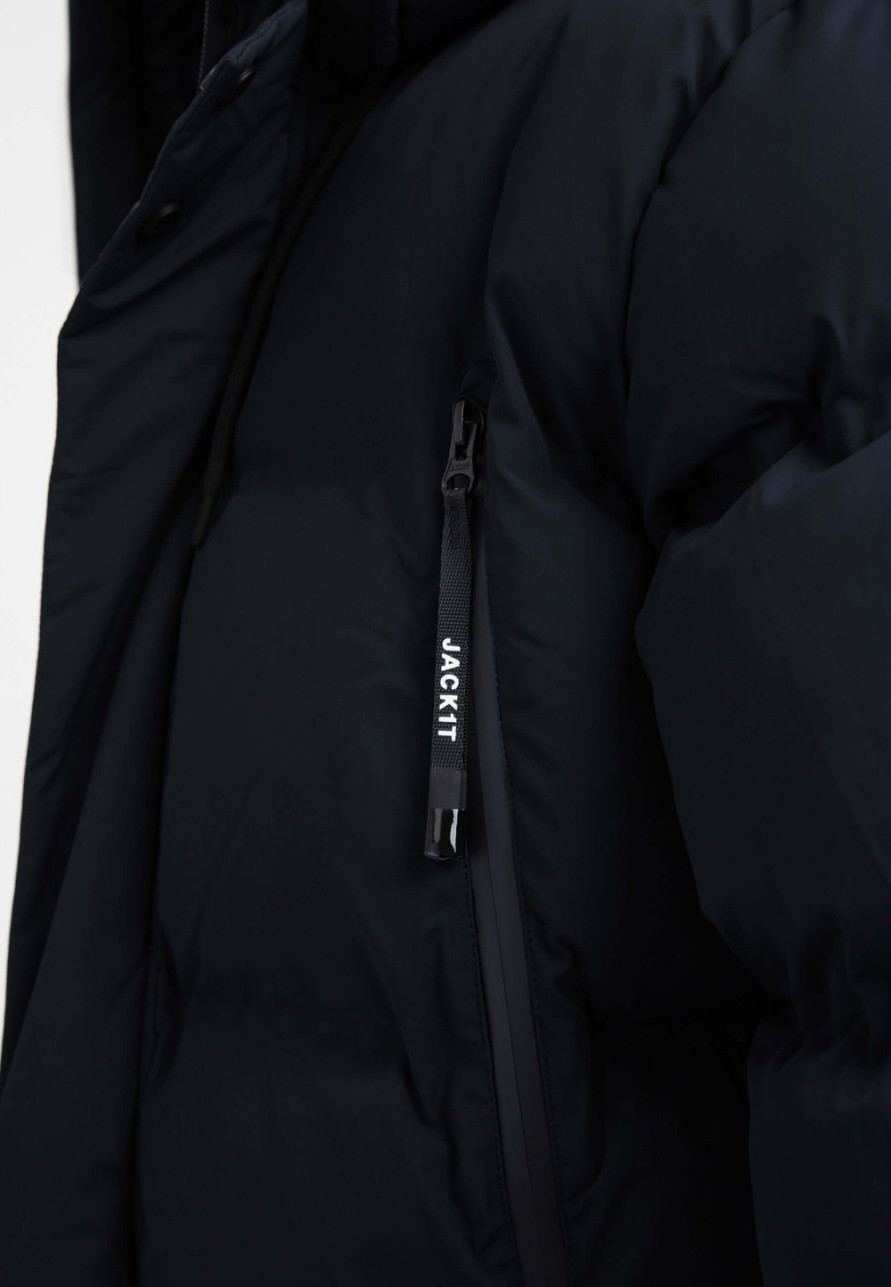Supremo Coat Navy detail shot by JACK1T