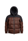Luna Puffer Jacket Mid Brown Black