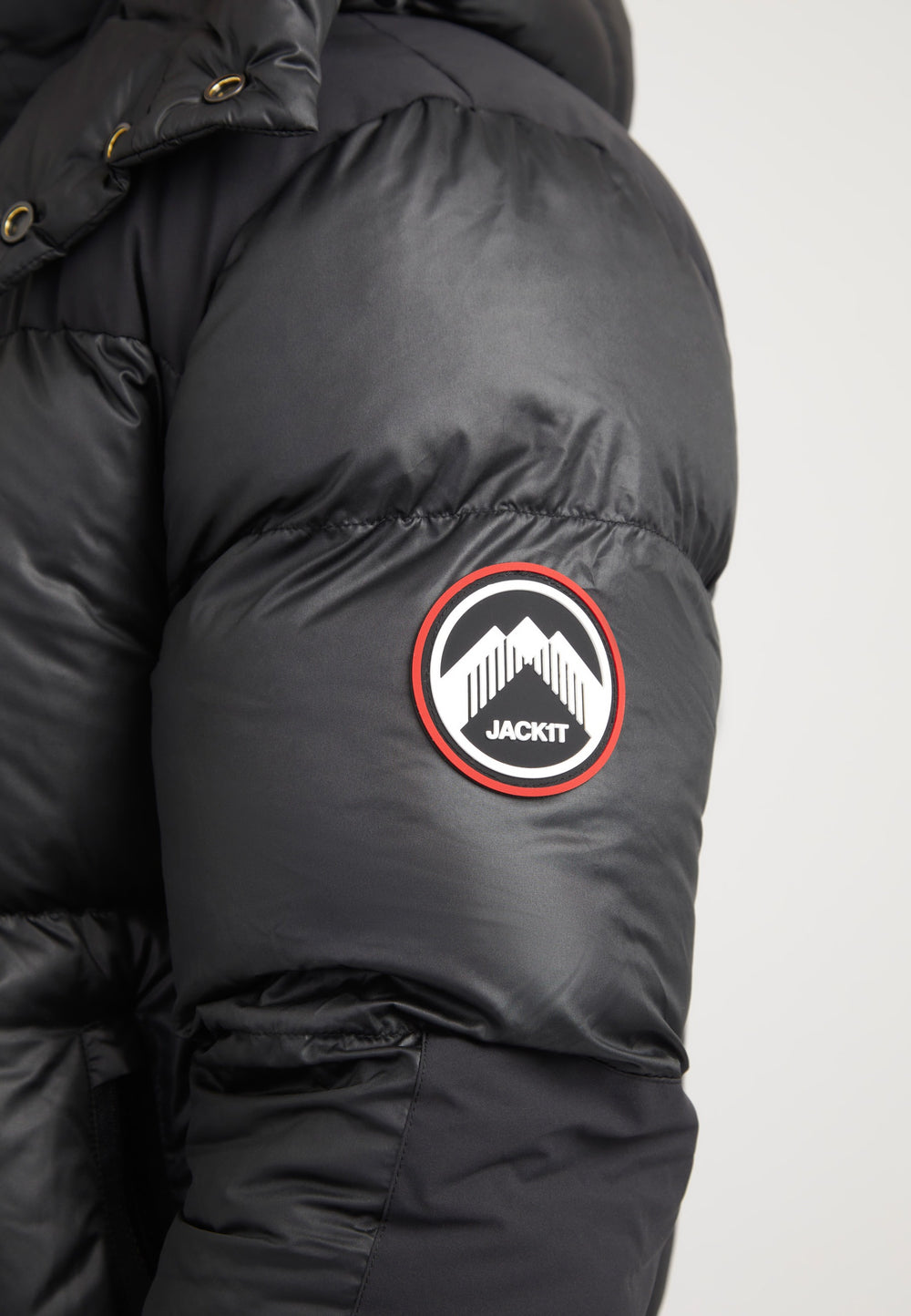 Expedition Parka Black/Black detail shot by JACK1T