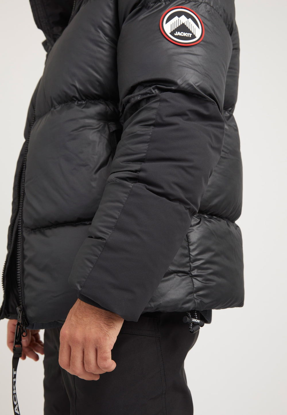 Expedition Parka Black/Black detail shot by JACK1T