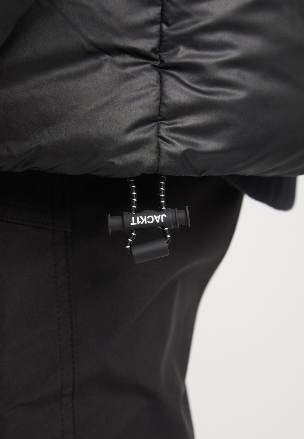 Expedition Parka Black/Black detail shot by JACK1T