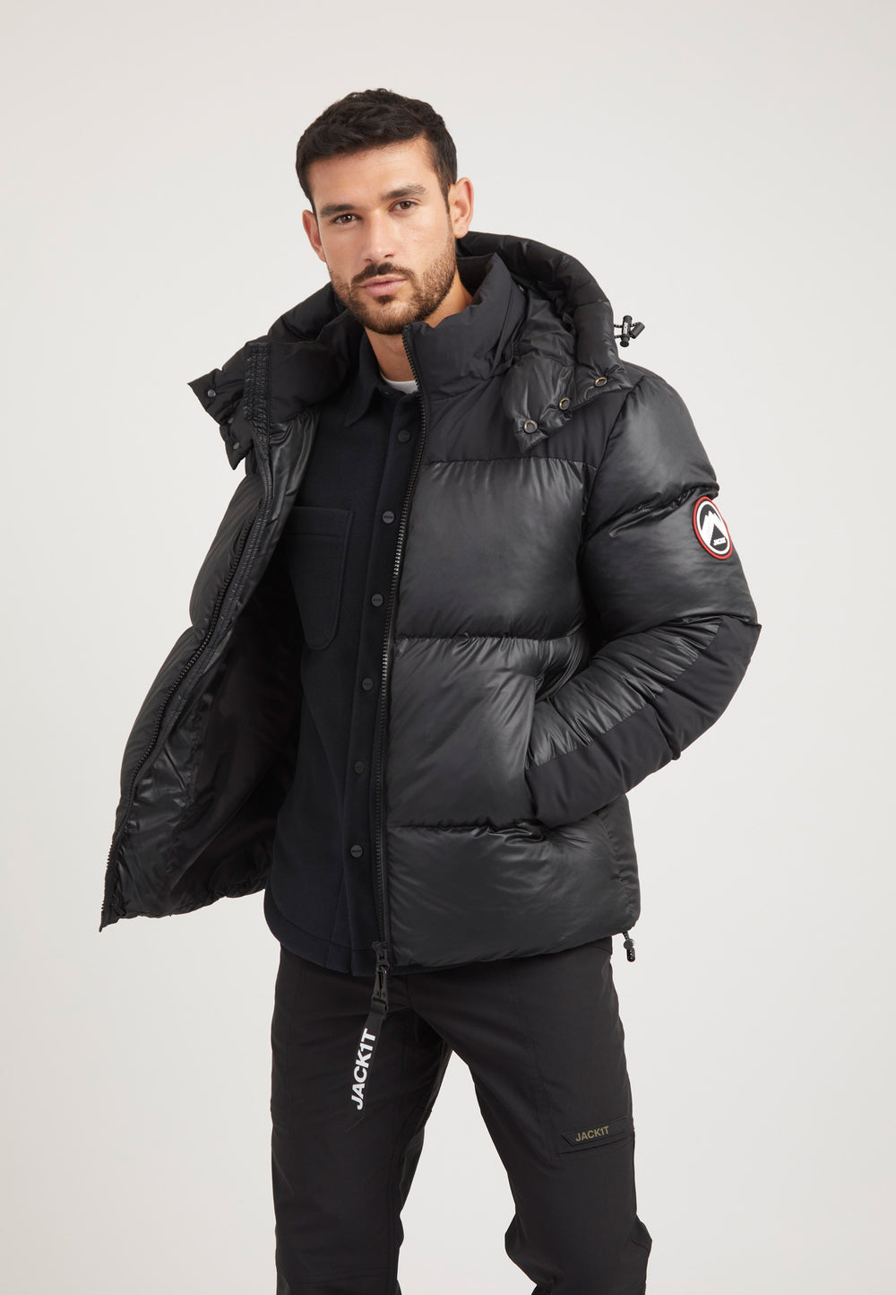 Expedition Parka Black/Black styled shot by JACK1T