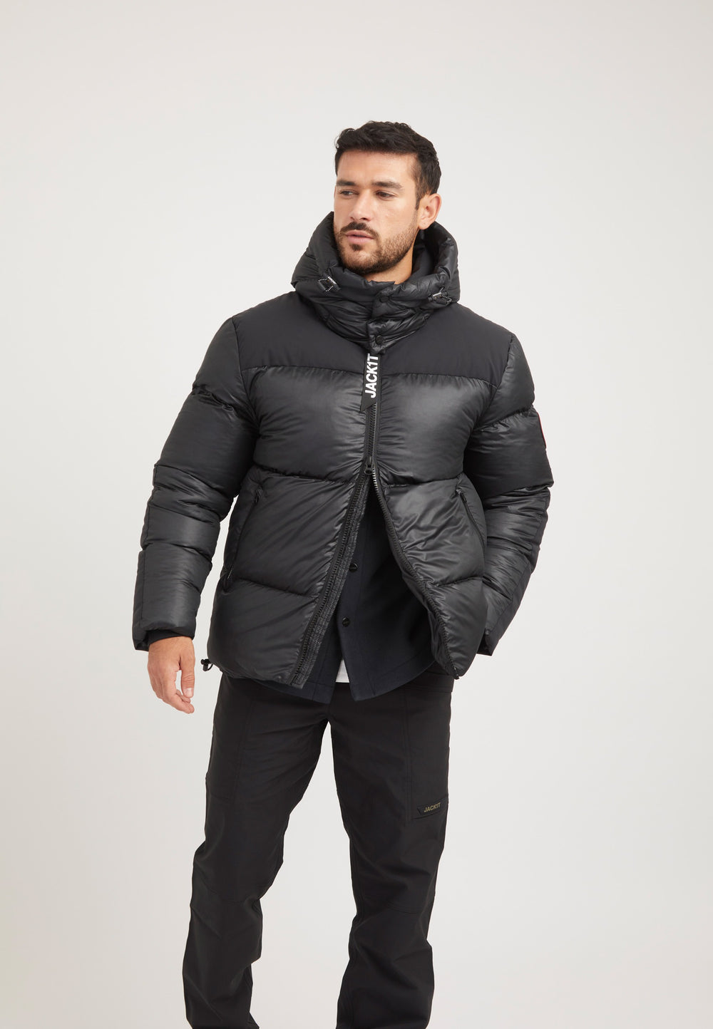 Expedition Parka Black/Black styled shot by JACK1T