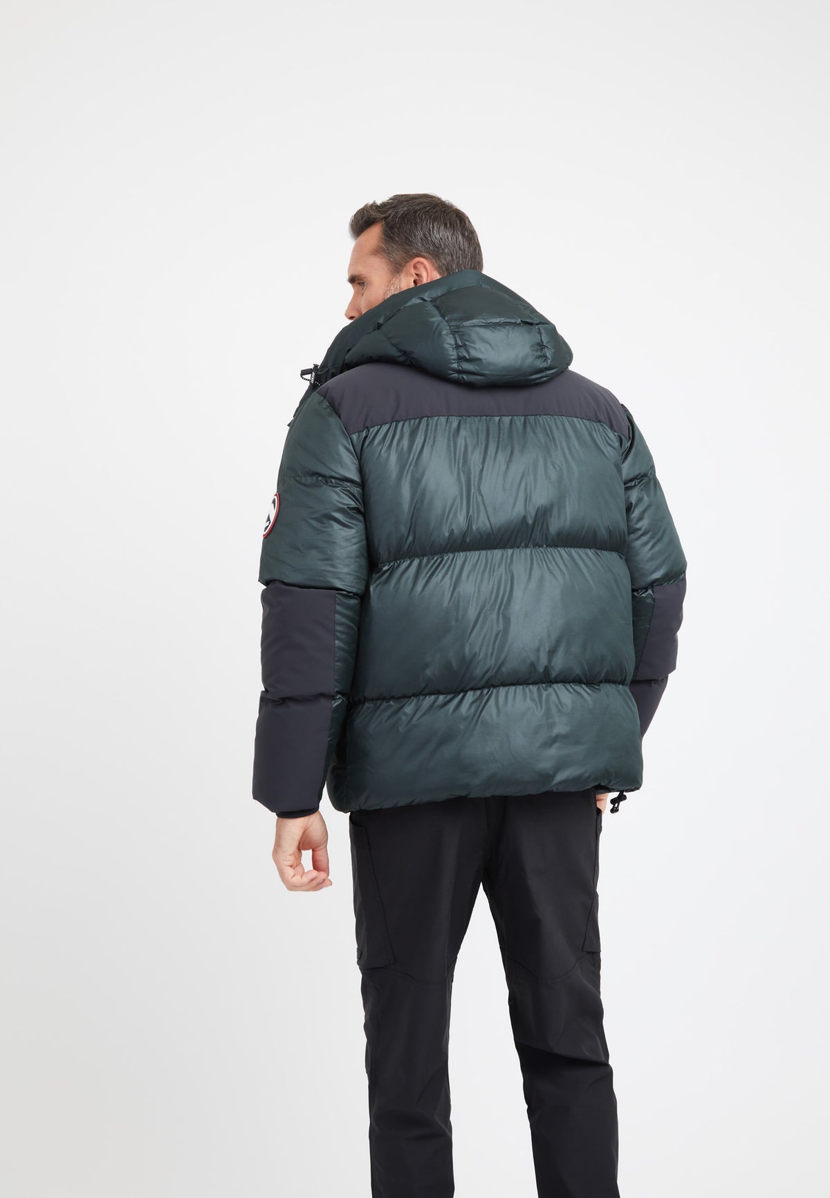 Expedition Parka Olive on model full length by JACK1T