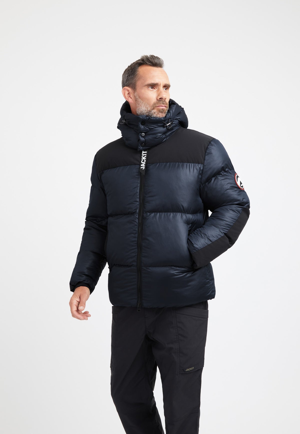 Expedition Parka Navy styled shot by JACK1T
