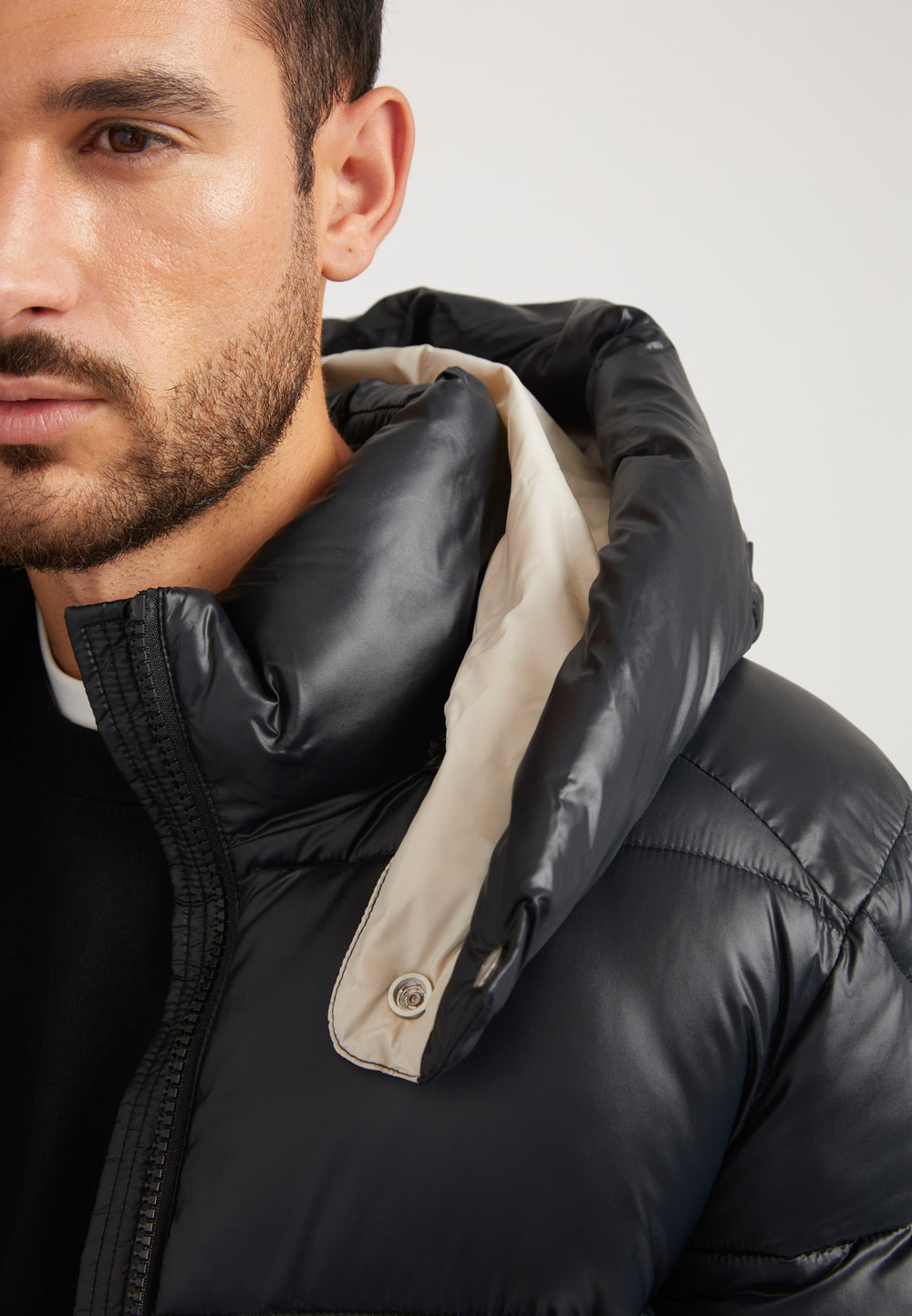 EZ Slick Racer Jacket Black/Stone detail shot by JACK1T