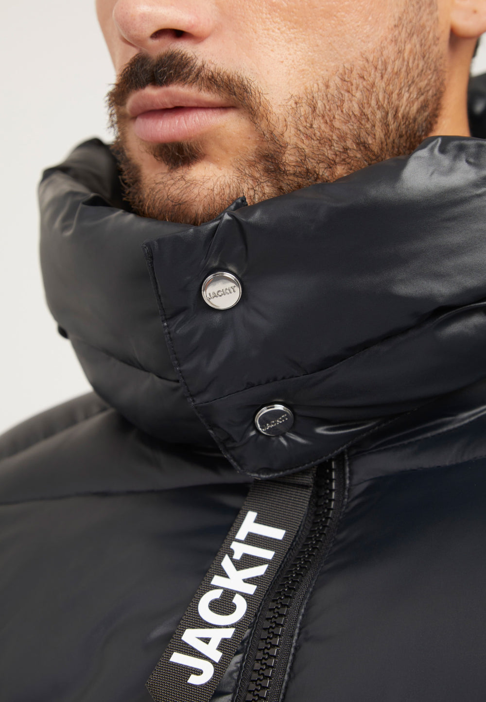 EZ Slick Racer Jacket Black/Stone detail shot by JACK1T