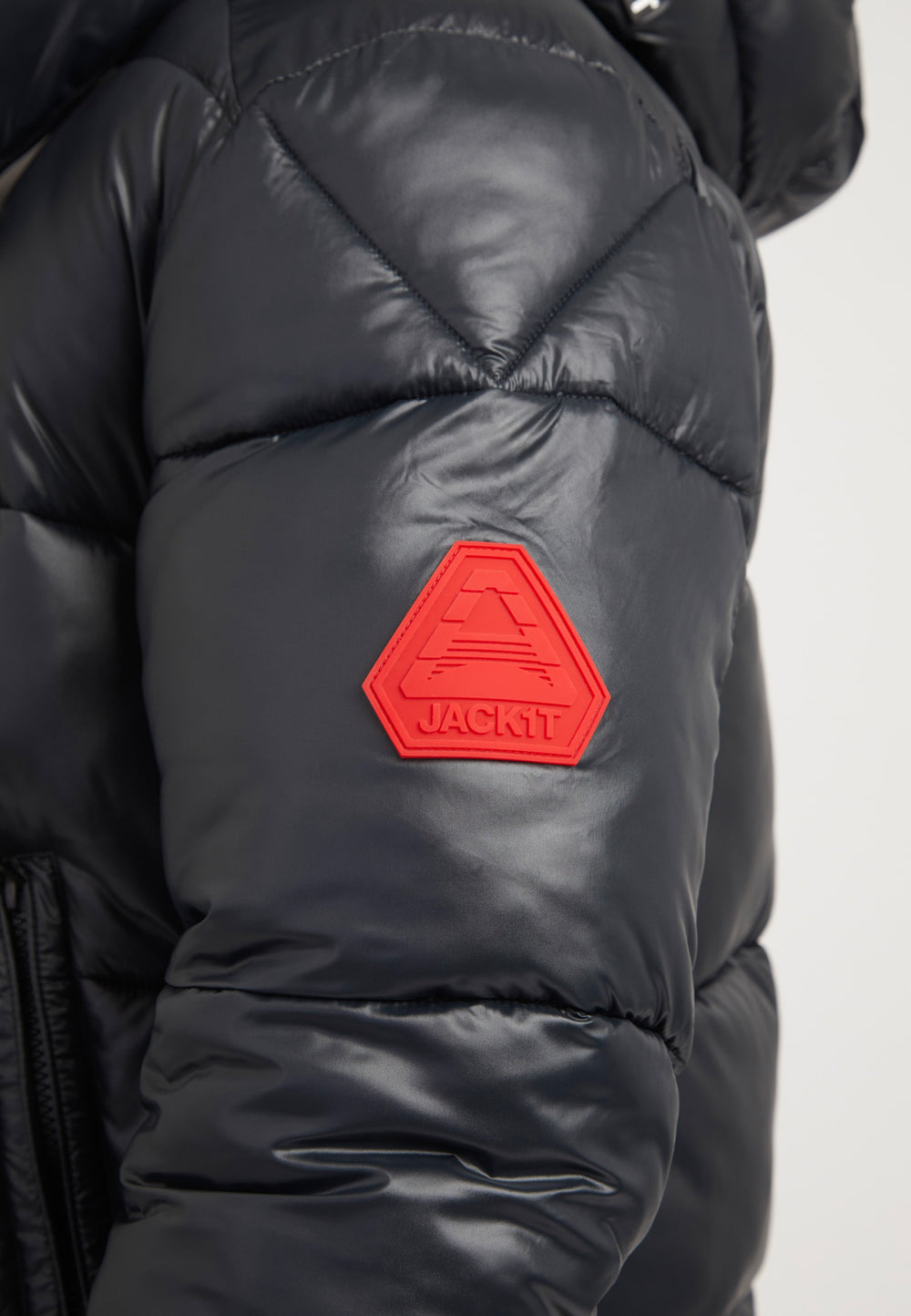 EZ Slick Racer Jacket Black/Stone detail shot by JACK1T