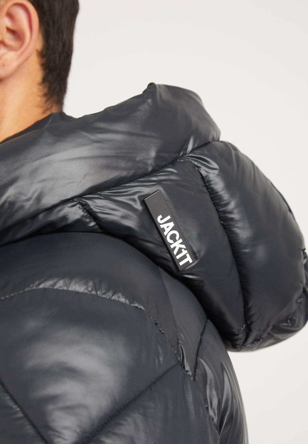 EZ Slick Racer Jacket Black/Stone detail shot by JACK1T