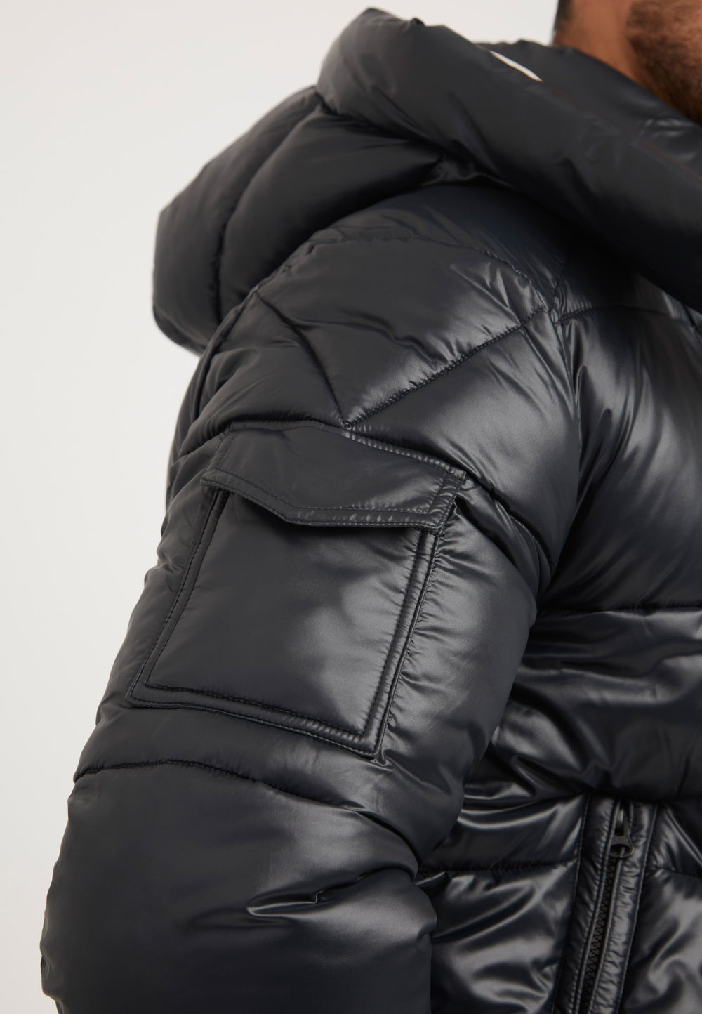 EZ Slick Racer Jacket Black/Stone detail shot by JACK1T