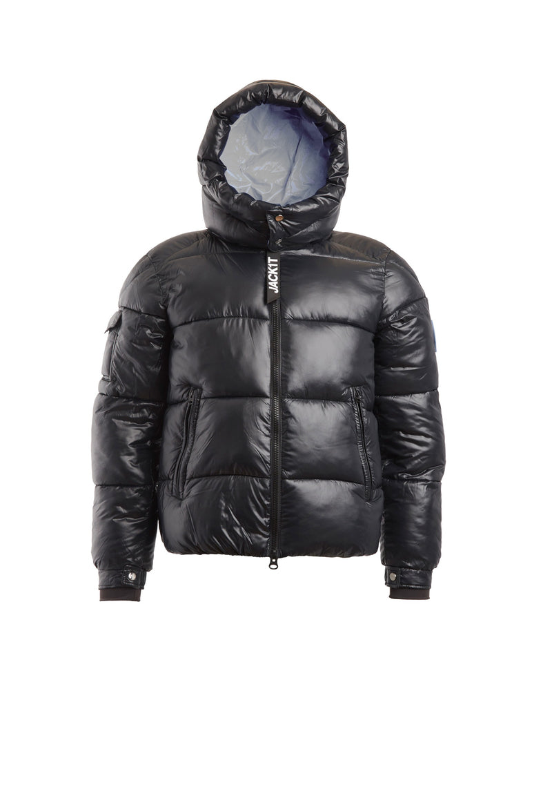 EZ Slick Racer Jacket Black/Stone flat lay swatch