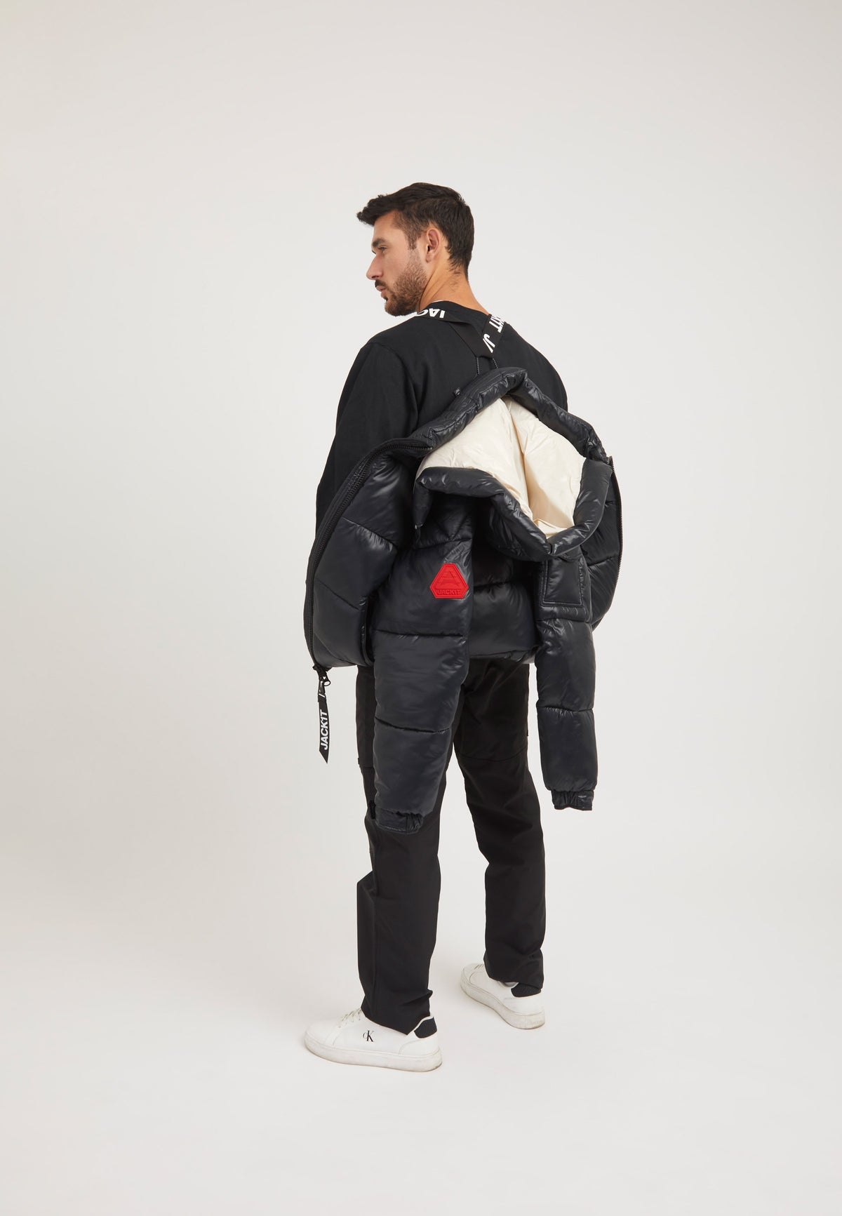 EZ Slick Racer Jacket Black/Stone styled shot by JACK1T