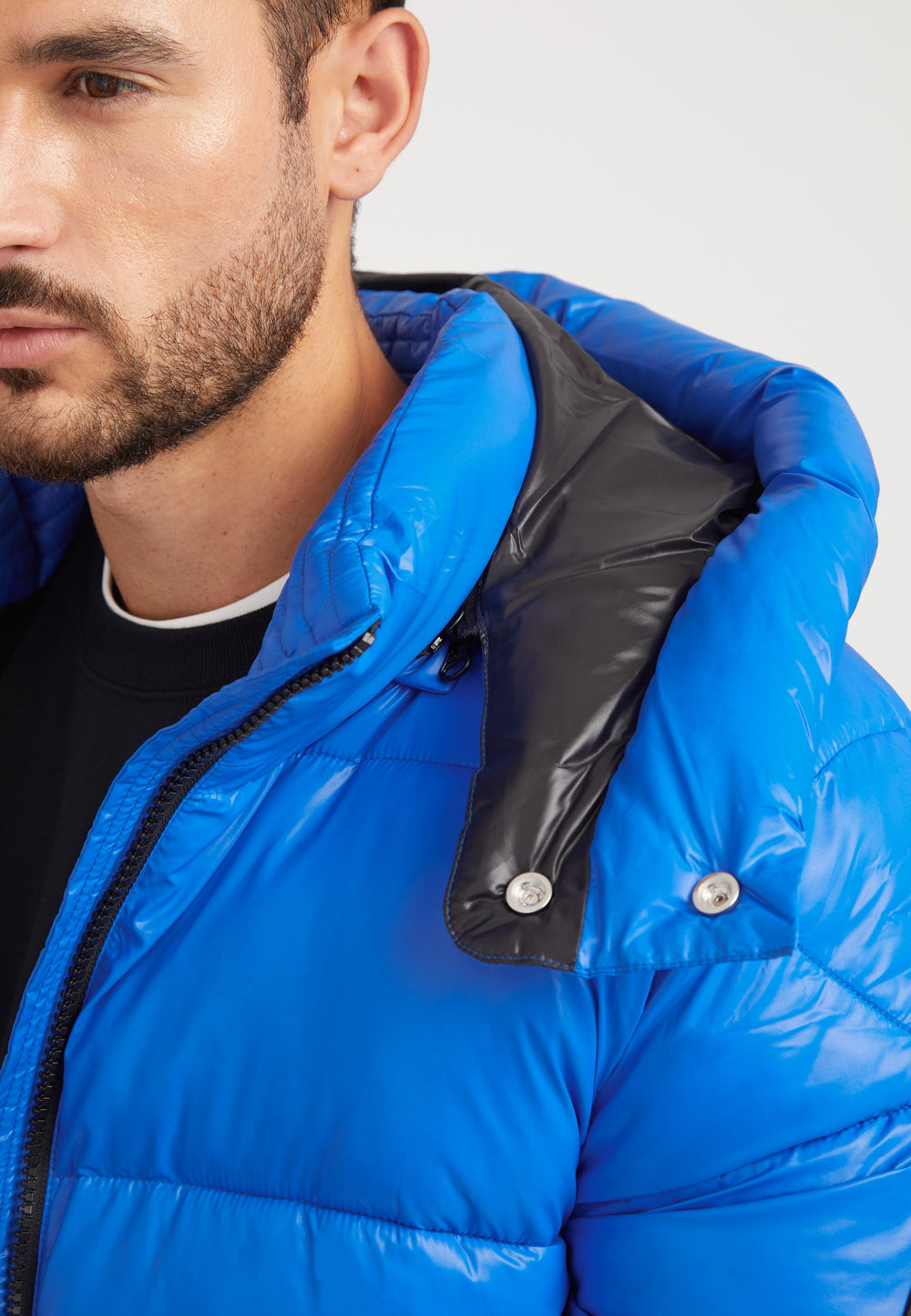 EZ Slick Racer Jacket Glacial Blue detail shot by JACK1T