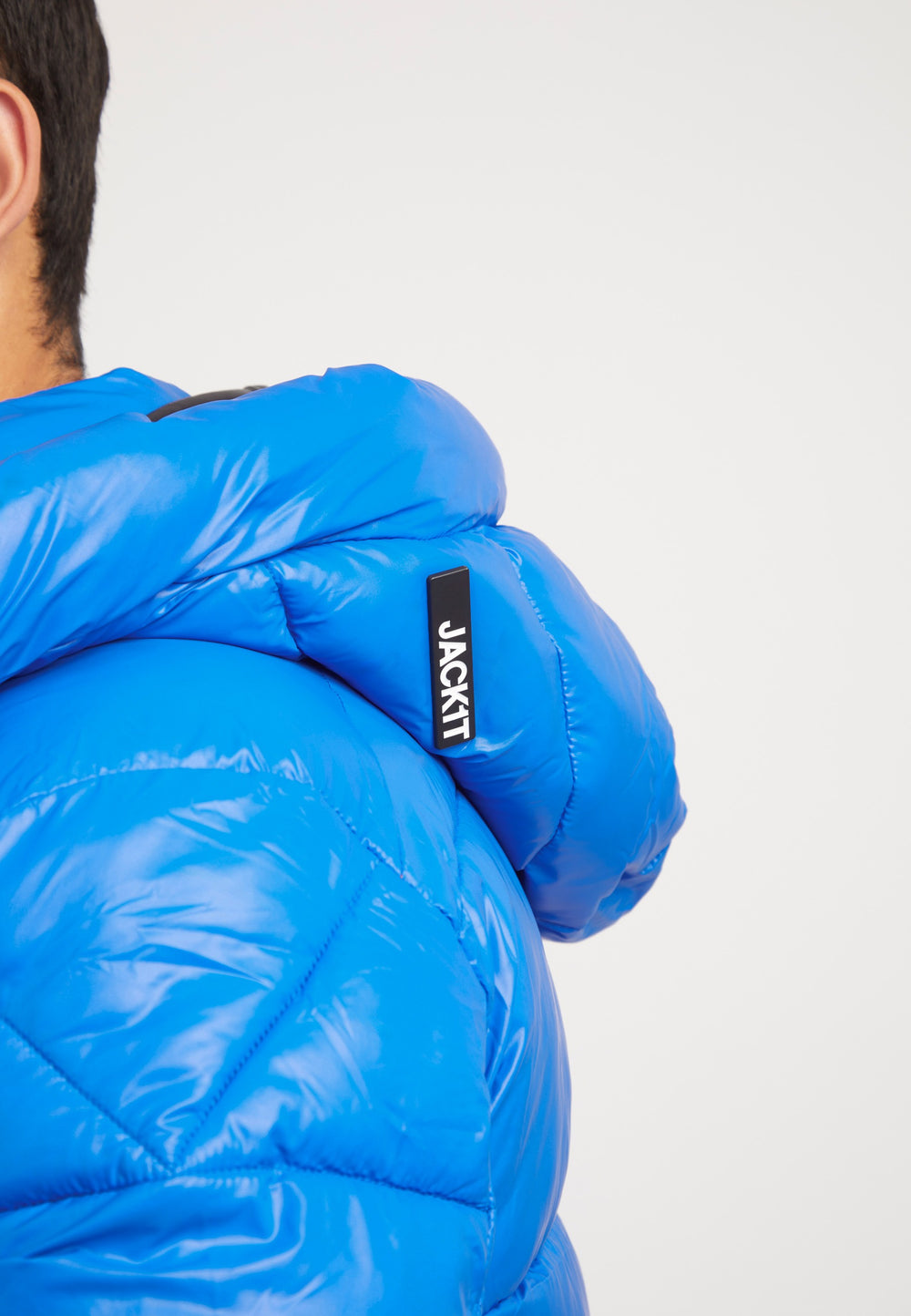 EZ Slick Racer Jacket Glacial Blue detail shot by JACK1T