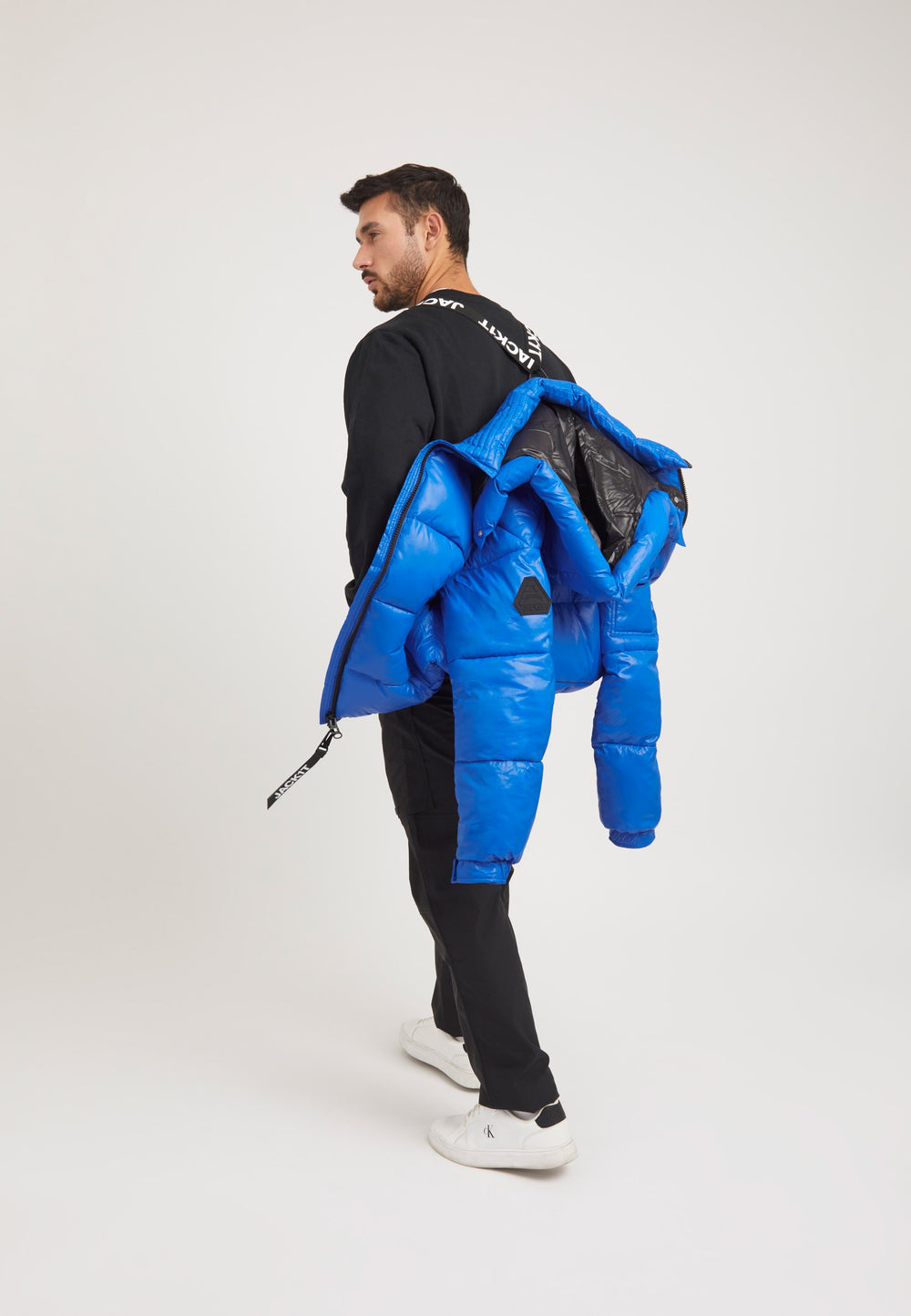 EZ Slick Racer Jacket Glacial Blue styled shot by JACK1T
