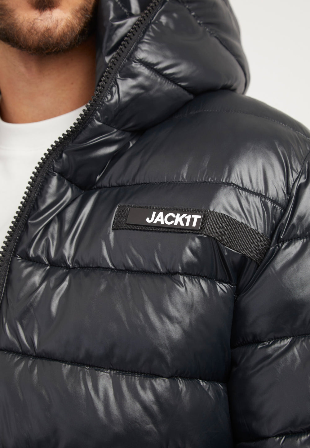 R3D Slick Racer Jacket Black detail shot by JACK1T