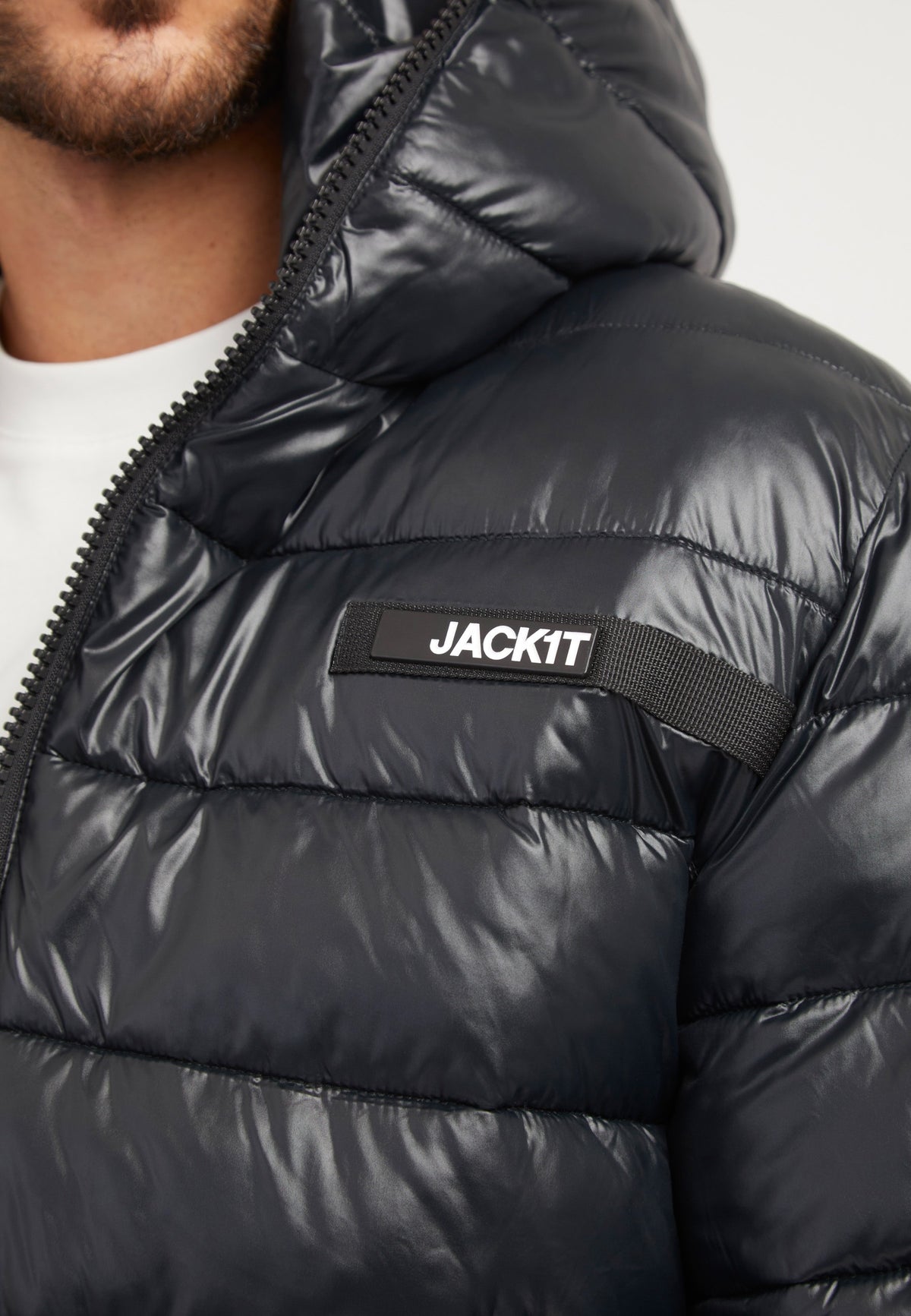 R3D Slick Racer Jacket Black detail shot by JACK1T