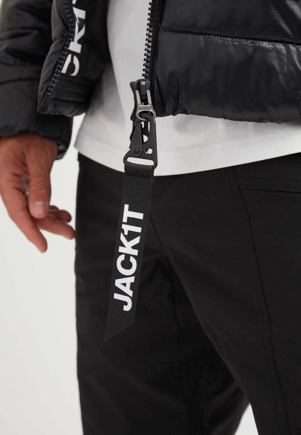 R3D Slick Racer Jacket Black detail shot by JACK1T