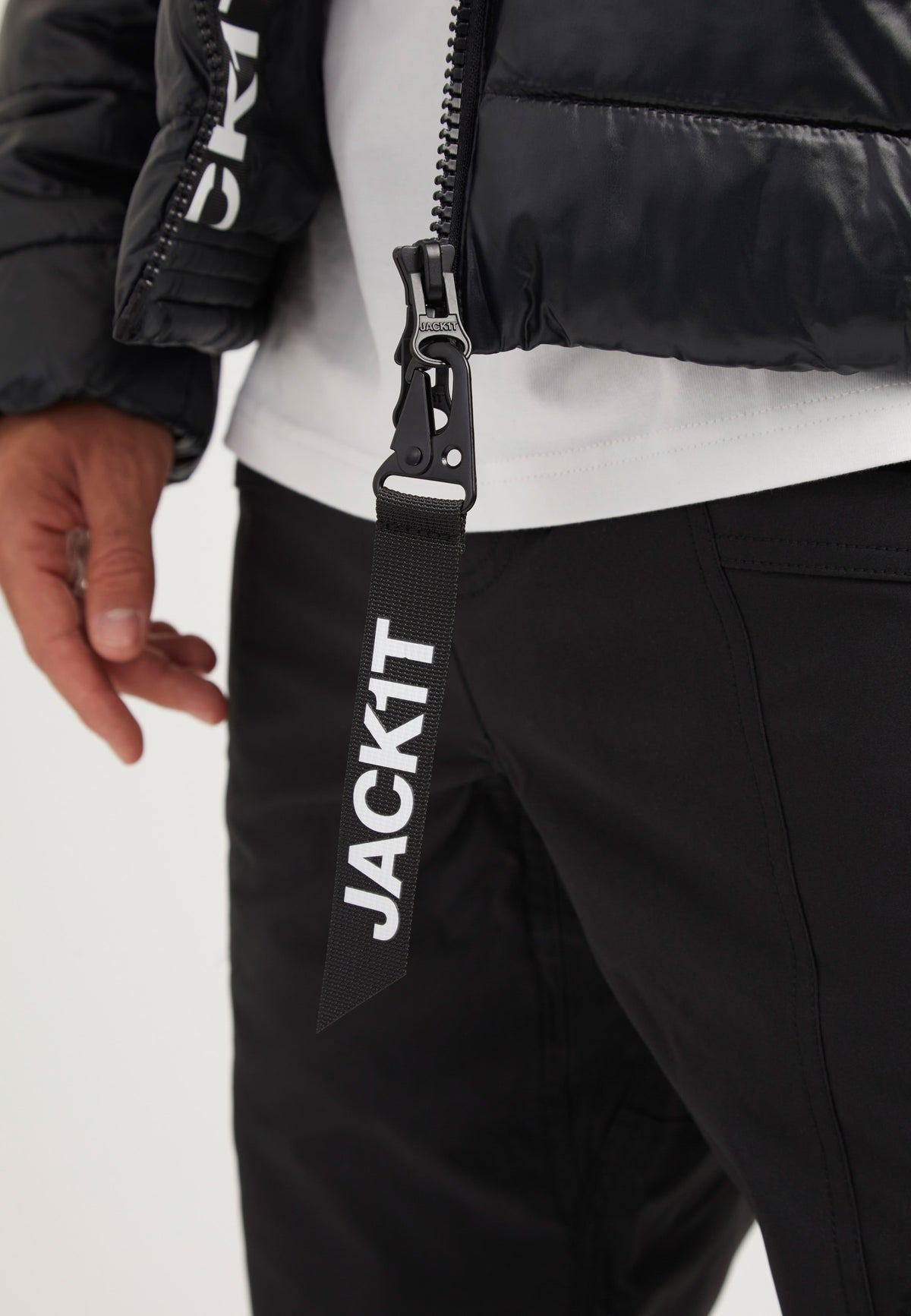R3D Slick Racer Jacket Black detail shot by JACK1T