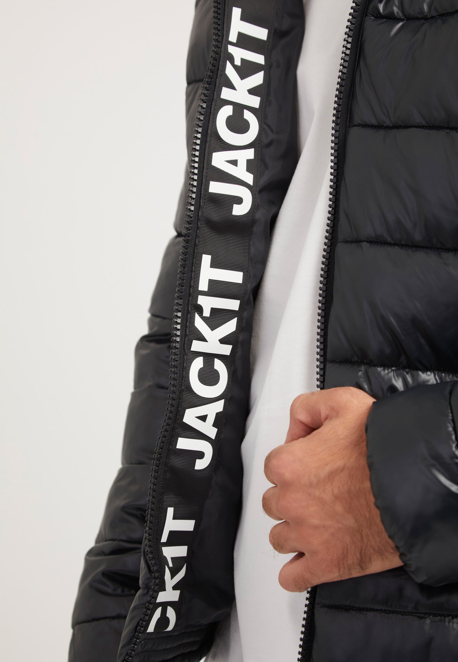 R3D Slick Racer Jacket Black detail shot by JACK1T