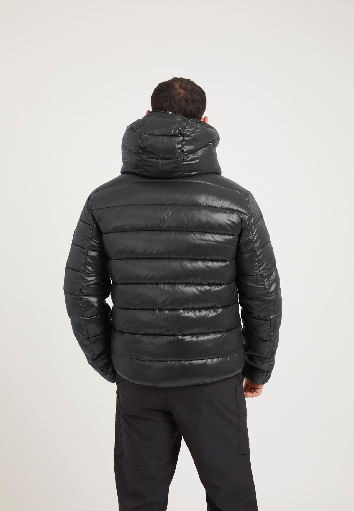 R3D Slick Racer Jacket Black on model full length by JACK1T