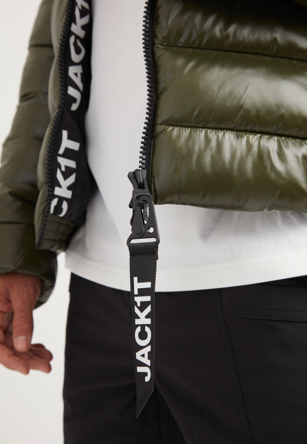 R3D Slick Racer Jacket Olive detail shot by JACK1T