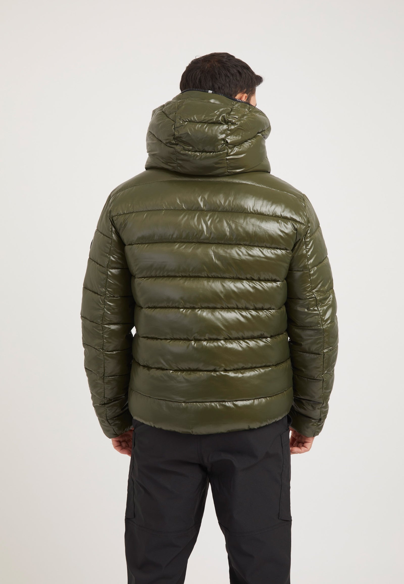 R3D Slick Racer Jacket Olive on model full length by JACK1T