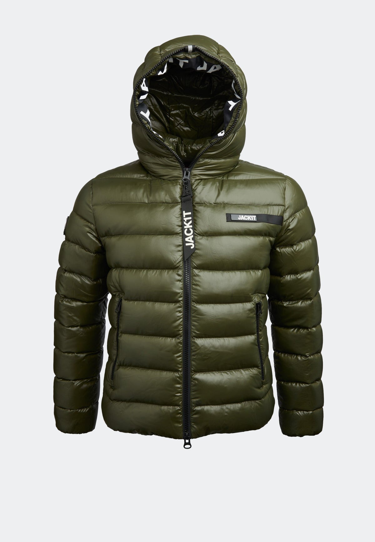 R3D Slick Racer Jacket Olive flat lay swatch